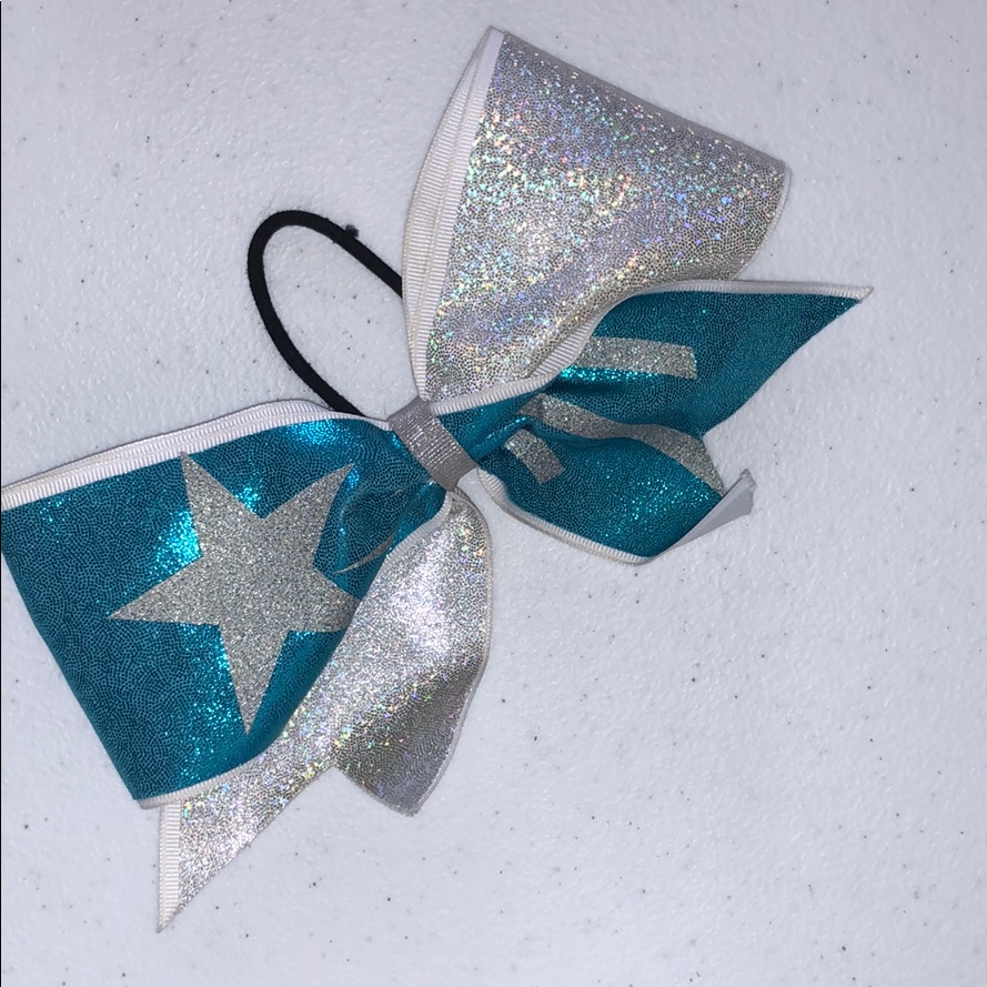 Bow - Teal/Silver